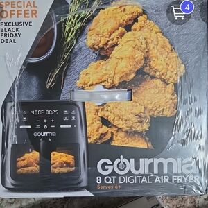 Gourmia Black Digital Air Fryer 8 QT